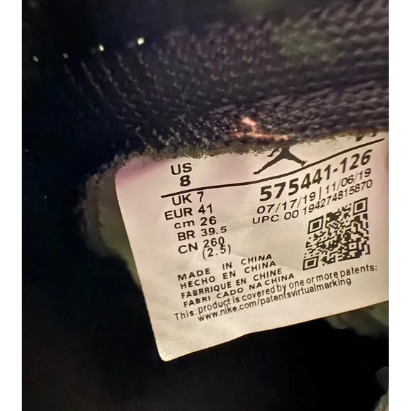 Air Jordan 1 Retro High OG "Grey Fog" Men's Shoes Size 8 - Picture 7 of 10